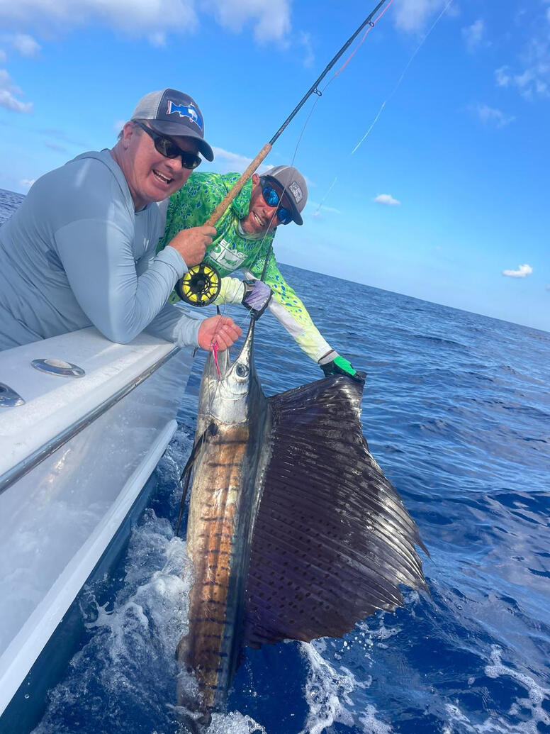 Deep sea fly fishing